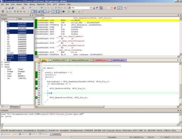 STM32 с нуля. Инструменты для отладки в IDE Keil.