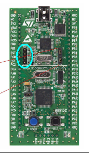 SWD разъем на STM32 Discovery