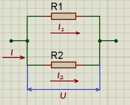 Параллельное соединение резисторов.