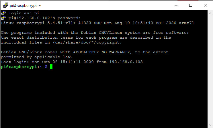Windows Raspberry Pi SSH