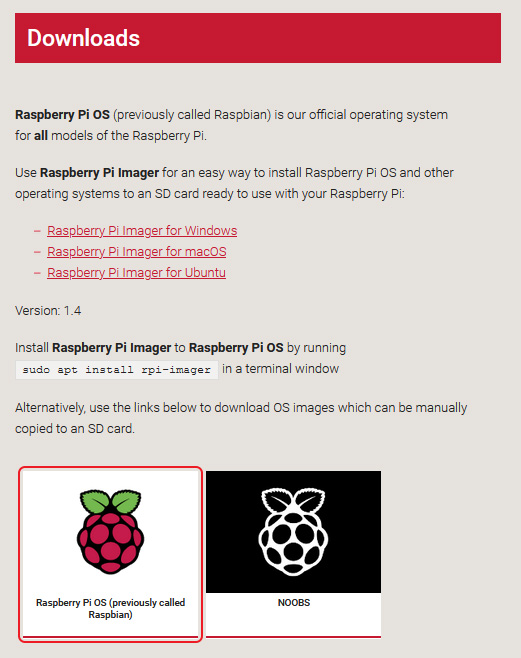 Установка Raspberry Pi OS