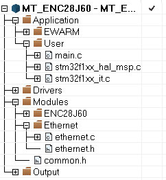 Пример программы для STM32.