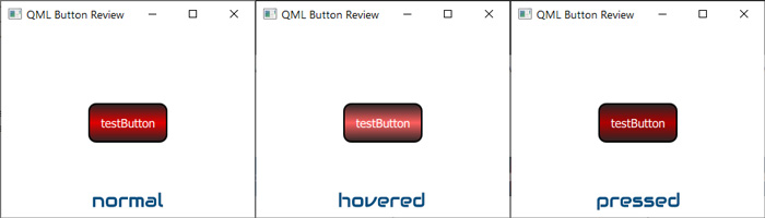 QML Button customization.