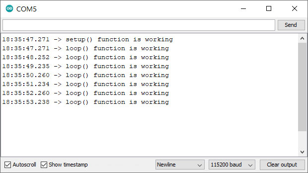 Пример использования функции delay() на Arduino.