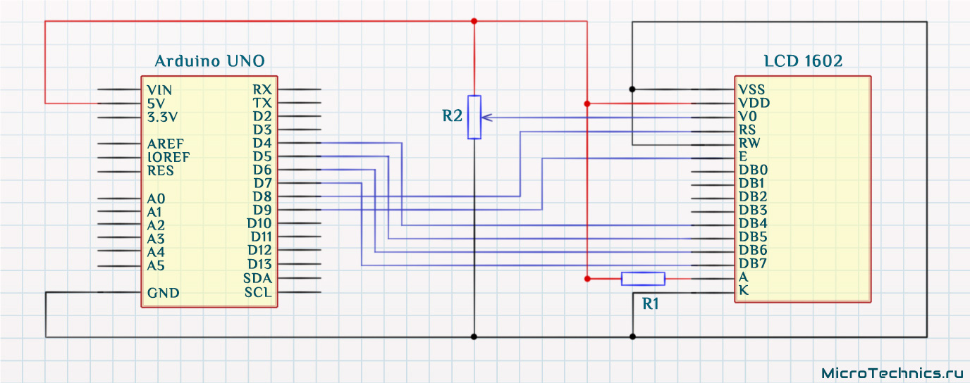 Arduino. LCD 1602. I2C и другие варианты подключения.